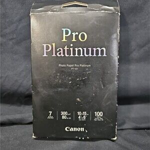 Canon Pro Platinum Photo Paper Pt-101 4x6 100 Sheets